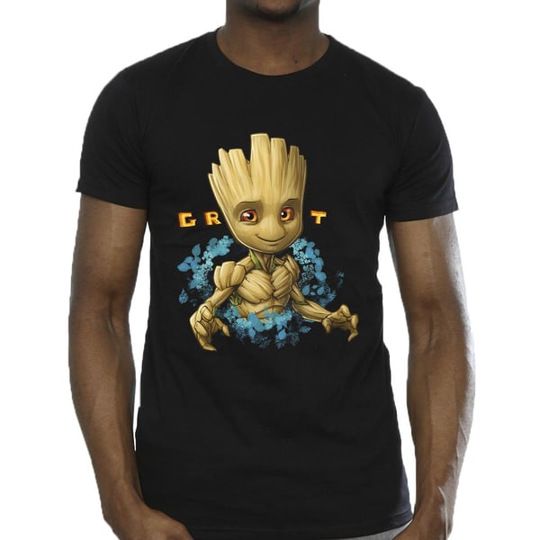 Guardians Of The Galaxy Mens Groot Flowers T-Shirt