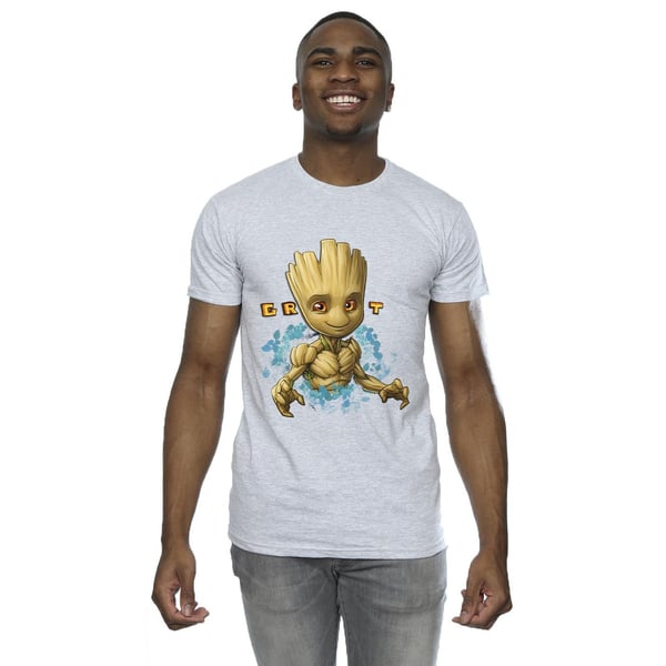 Guardians Of The Galaxy Mens Groot Flowers T-Shirt