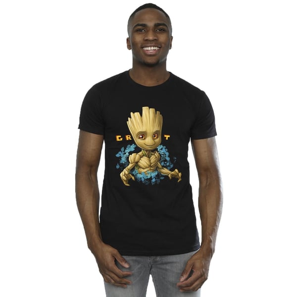 Guardians Of The Galaxy Mens Groot Flowers T-Shirt