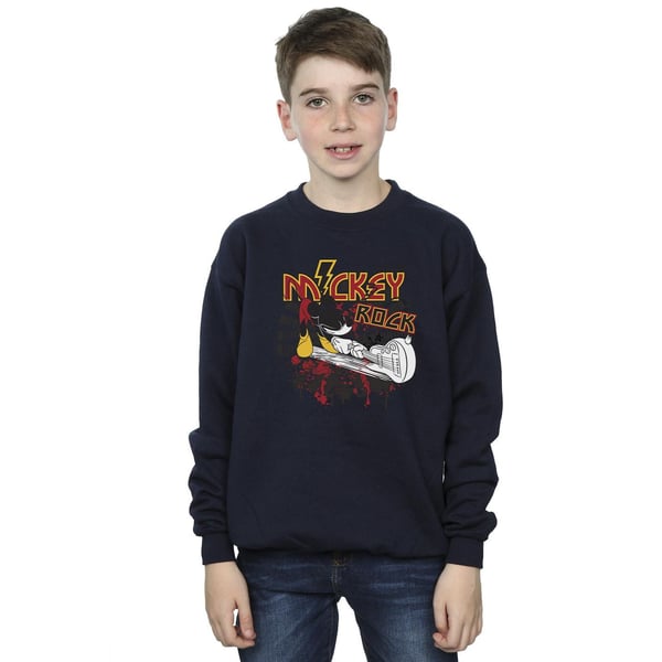 Disney Boys Mickey Mouse Smash Guitar Rock Sweatshirt