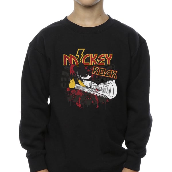Disney Boys Mickey Mouse Smash Guitar Rock Sweatshirt