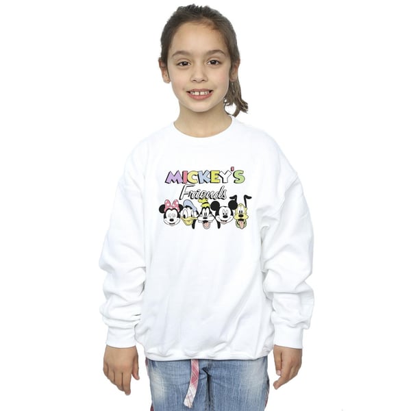 Disney Girls Mickey Mouse And Friends Faces Sweatshirt
