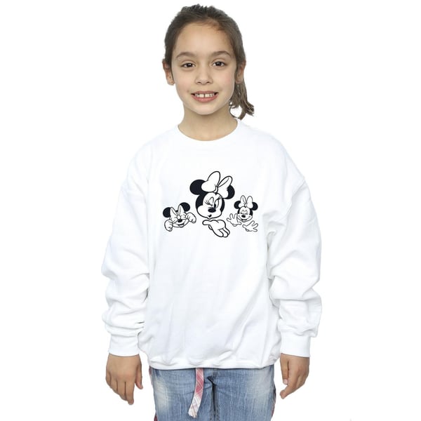 Disney Girls Minnie Mouse Three Faces Sweatshirt