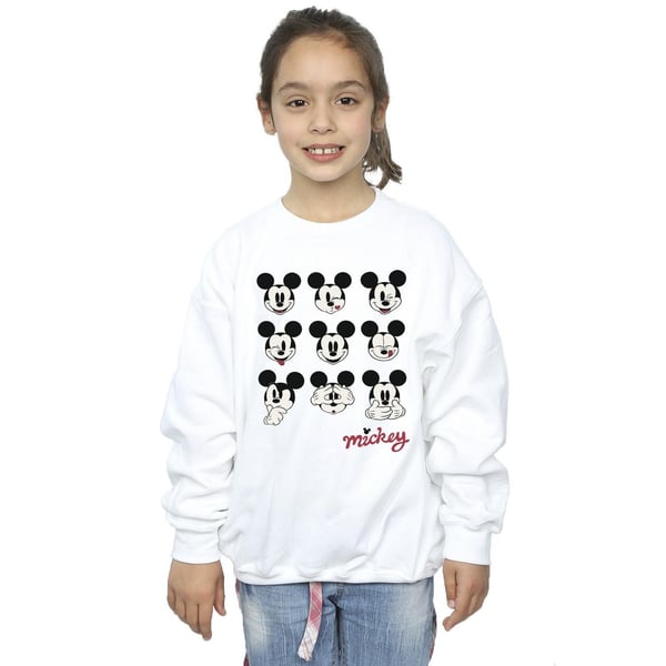 Disney Girls Mickey Mouse Many Faces Sweatshirt