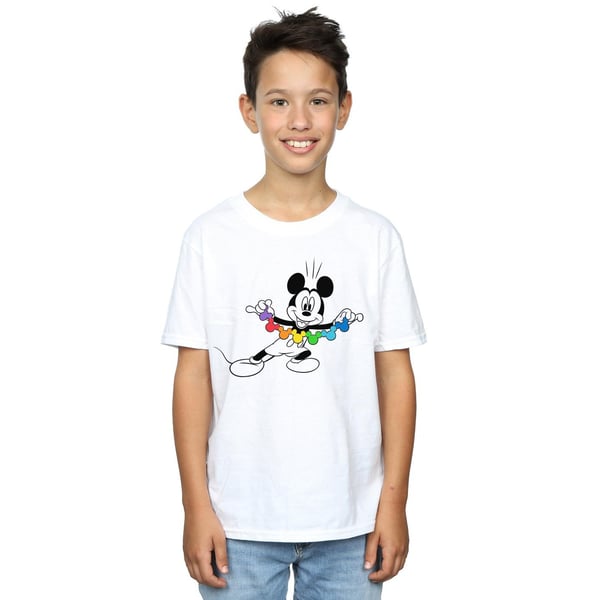 Disney Boys Mickey Mouse Rainbow Chain T-Shirt