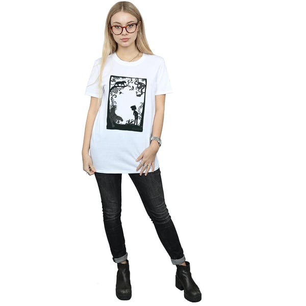 Disney Womens/Ladies The Jungle Book Silhouette Poster Cotton Boyfriend T-Shirt