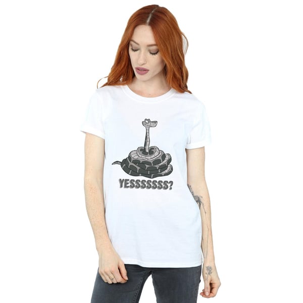 Disney Womens/Ladies The Jungle Book Kaa Yesssss Cotton Boyfriend T-Shirt