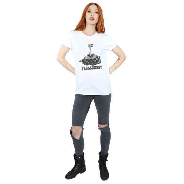 Disney Womens/Ladies The Jungle Book Kaa Yesssss Cotton Boyfriend T-Shirt