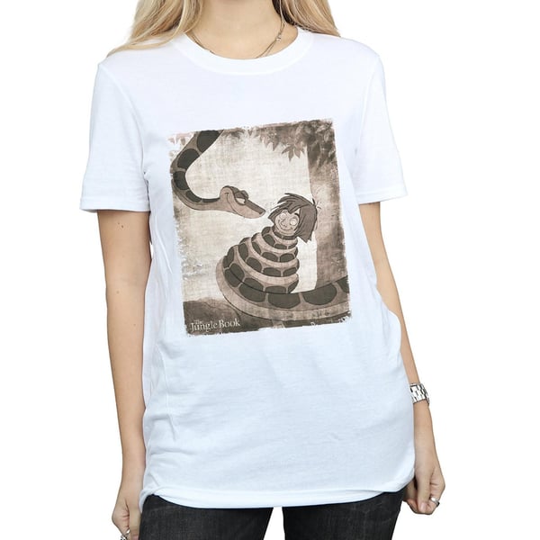 Disney Womens/Ladies The Jungle Book Hypnosis Cotton Boyfriend T-Shirt