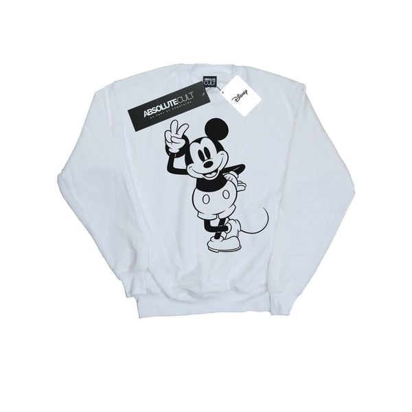 Disney Womens/Ladies Mickey Mouse Peace Hand Sweatshirt