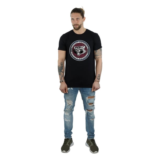 Marvel Mens Guardians Of The Galaxy Rocket Powered T-Shirt