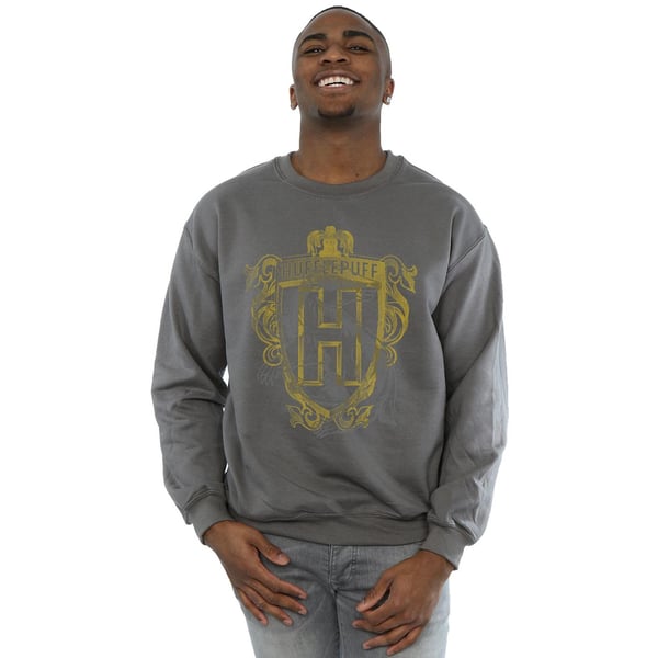 Harry Potter Mens Hufflepuff Badger Crest Sweatshirt