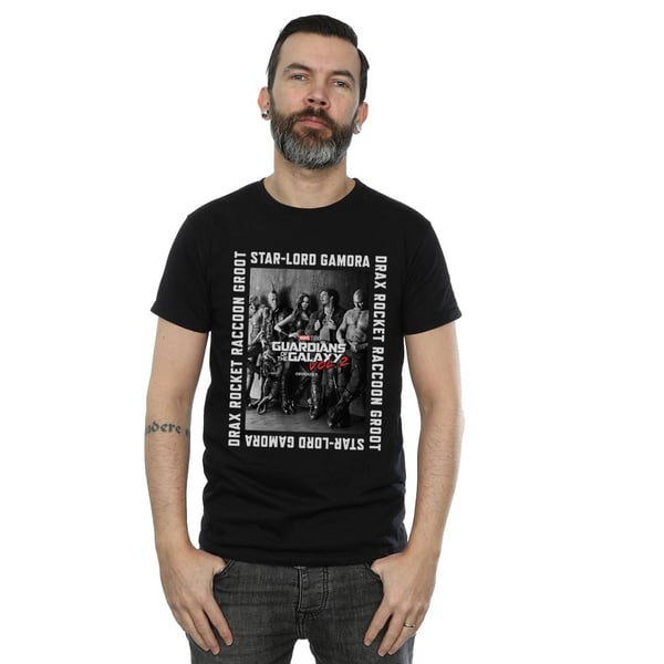 Marvel Mens Guardians Of The Galaxy Framed Poster T-Shirt