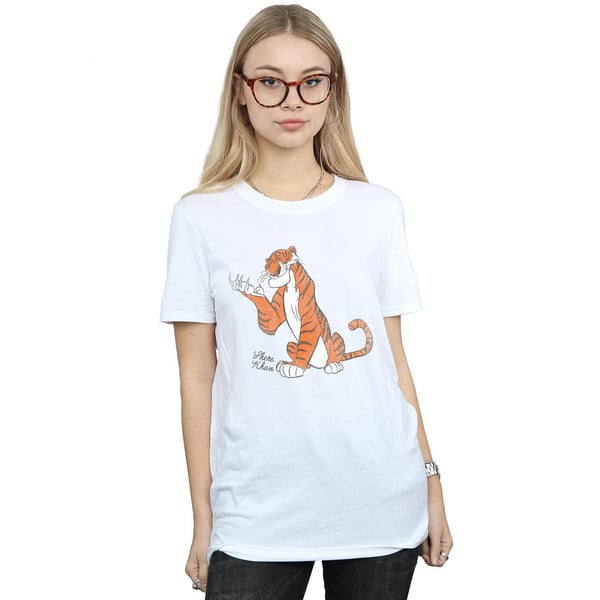 Disney Womens/Ladies The Jungle Book Classic Shere Khan Cotton Boyfriend T-Shirt