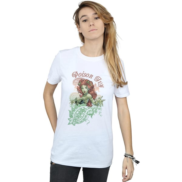 DC Comics Womens/Ladies Poison Ivy Paisley Cotton Boyfriend T-Shirt