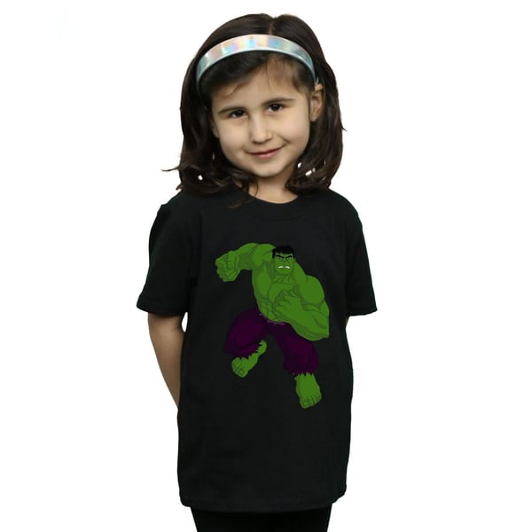 Marvel Girls Hulk Pose Cotton T-Shirt