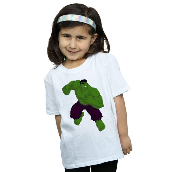 Marvel Girls Hulk Pose Cotton T-Shirt