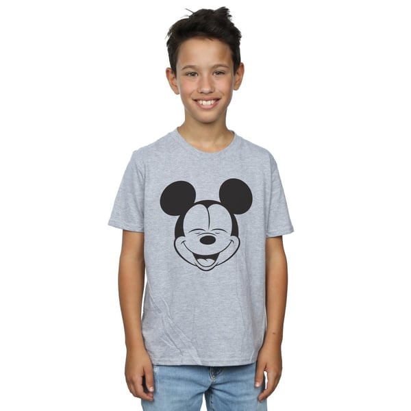 Disney Boys Mickey Mouse Closed Eyes T-Shirt