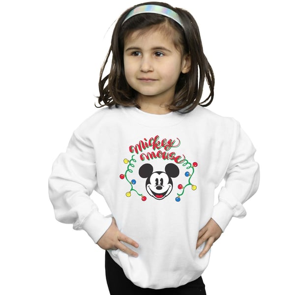 Disney Girls Mickey Mouse Christmas Light Bulbs Sweatshirt