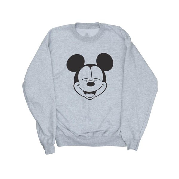 Disney Womens/Ladies Mickey Mouse Closed Eyes Sweatshirt