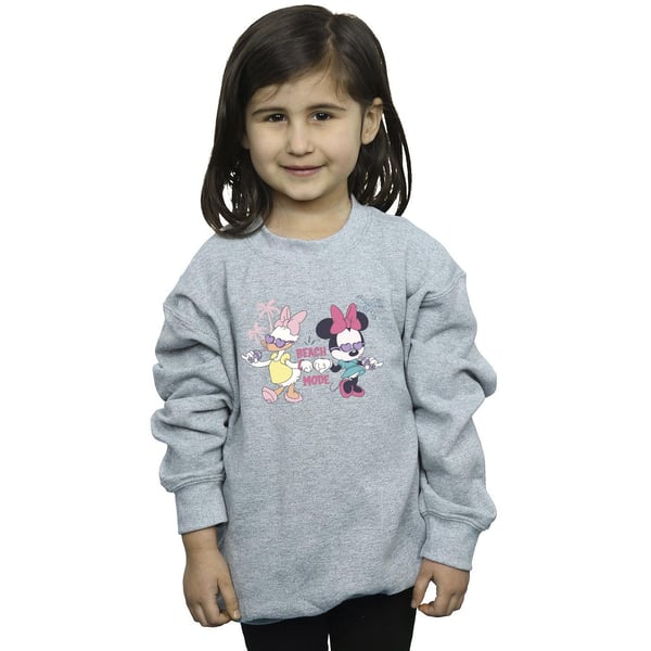 Disney Girls Minnie Daisy Beach Mode Sweatshirt