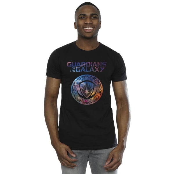 Marvel Mens Guardians Of The Galaxy Stars Fill Logo T-Shirt