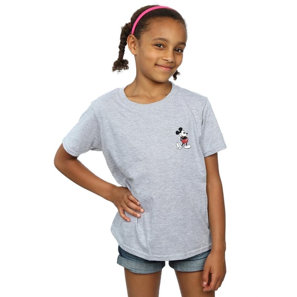 Disney Girls Mickey Mouse Kickin Retro Chest Cotton T-Shirt