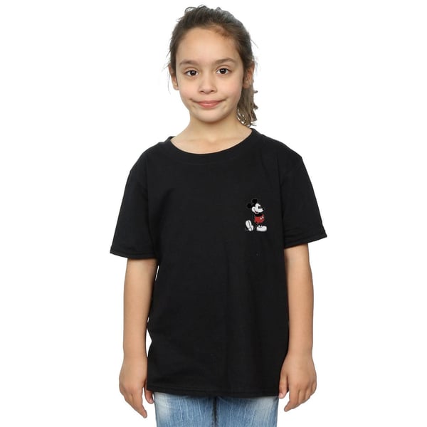 Disney Girls Mickey Mouse Kickin Retro Chest Cotton T-Shirt