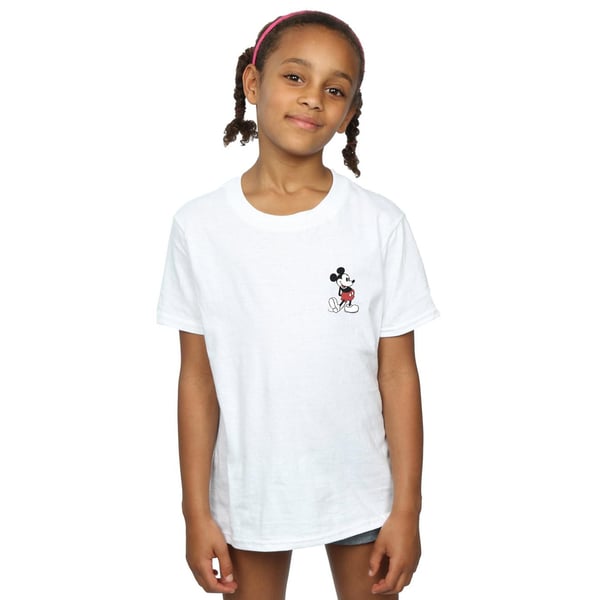 Disney Girls Mickey Mouse Kickin Retro Chest Cotton T-Shirt