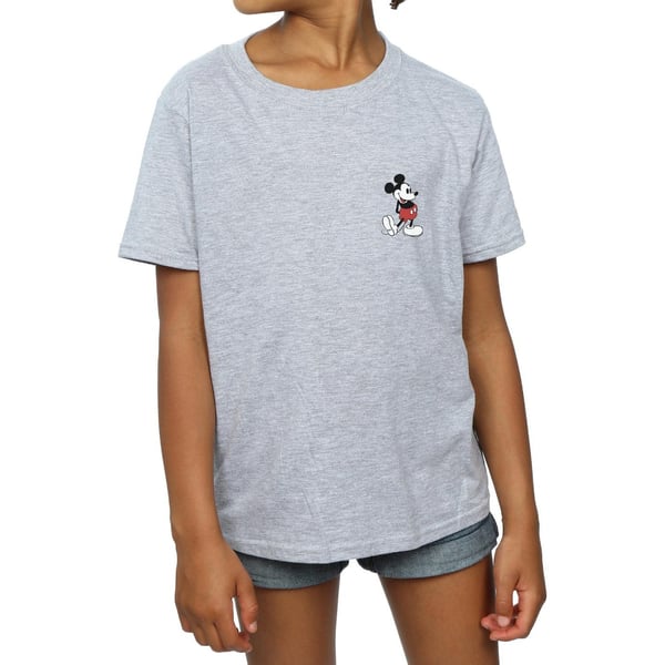 Disney Girls Mickey Mouse Kickin Retro Chest Cotton T-Shirt