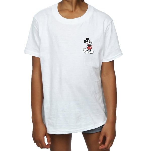 Disney Girls Mickey Mouse Kickin Retro Chest Cotton T-Shirt