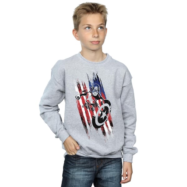 Marvel Boys Avengers Captain America Streaks Sweatshirt