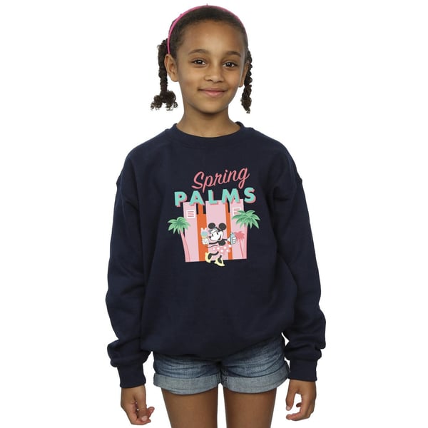 Disney Girls Minnie Mouse Spring Palms Sweatshirt