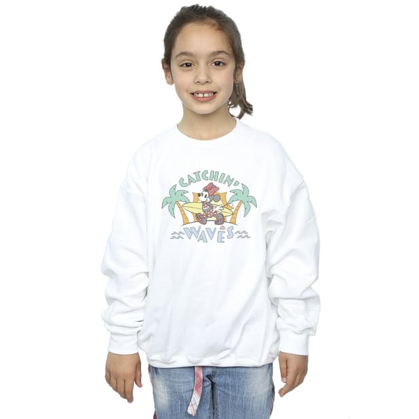 Disney Girls Minnie Mouse Catchin Waves Sweatshirt