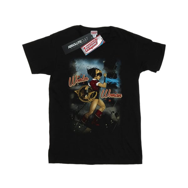 DC Comics Dam/Dam Wonder Woman Bombshell Cover T-shirt i bomull med boyfriend-passform