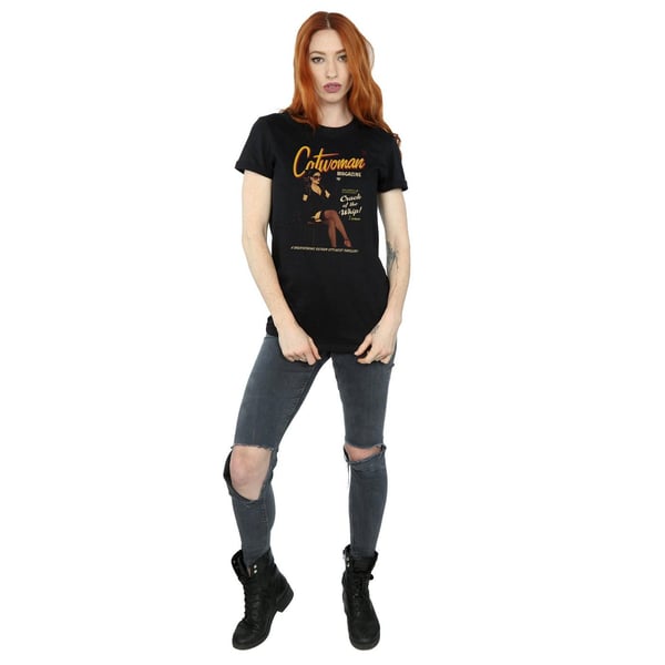 DC Comics Womens/Ladies Catwoman Bombshell Cover Cotton Boyfriend T-Shirt