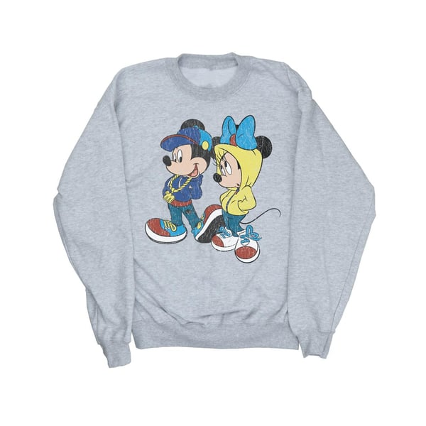 Disney Womens/Ladies Mickey And Minnie Mouse Pose Sweatshirt