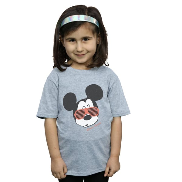 Disney Girls Mickey Mouse Sunglasses Cotton T-Shirt