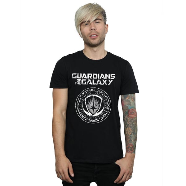 Marvel Mens Guardians Of The Galaxy Vol. 2 Distressed Seal T-Shirt
