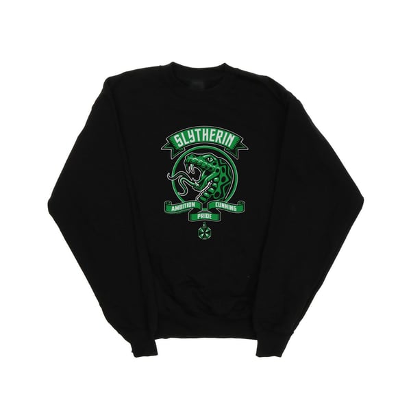 Harry Potter Mens Slytherin Toon Crest Sweatshirt