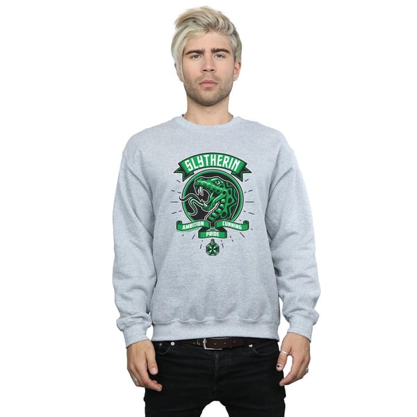 Harry Potter Mens Slytherin Toon Crest Sweatshirt