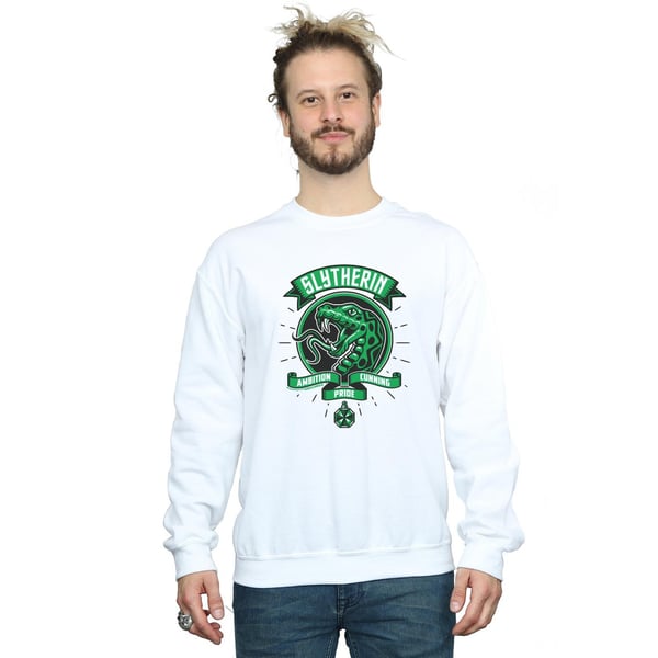 Harry Potter Mens Slytherin Toon Crest Sweatshirt