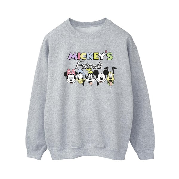 Disney Womens/Ladies Mickey Mouse And Friends Faces Sweatshirt