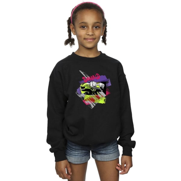 Disney Girls Donald Duck Ear Plug Bright Sweatshirt