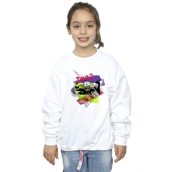Disney Girls Donald Duck Ear Plug Bright Sweatshirt