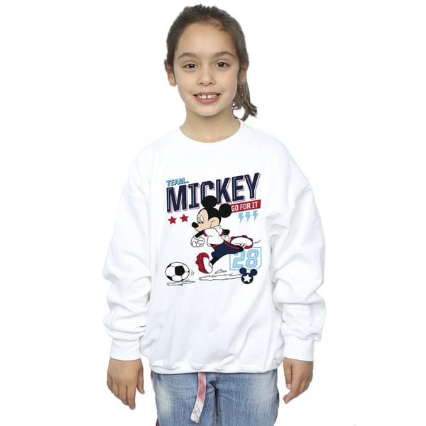 Disney Girls Mickey Mouse Team Mickey Football Sweatshirt