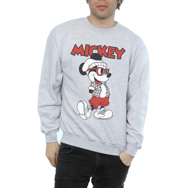 Disney Mens Mickey Mouse Hipster Sweatshirt