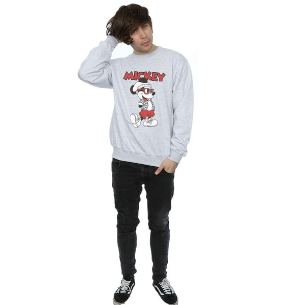 Disney Mens Mickey Mouse Hipster Sweatshirt
