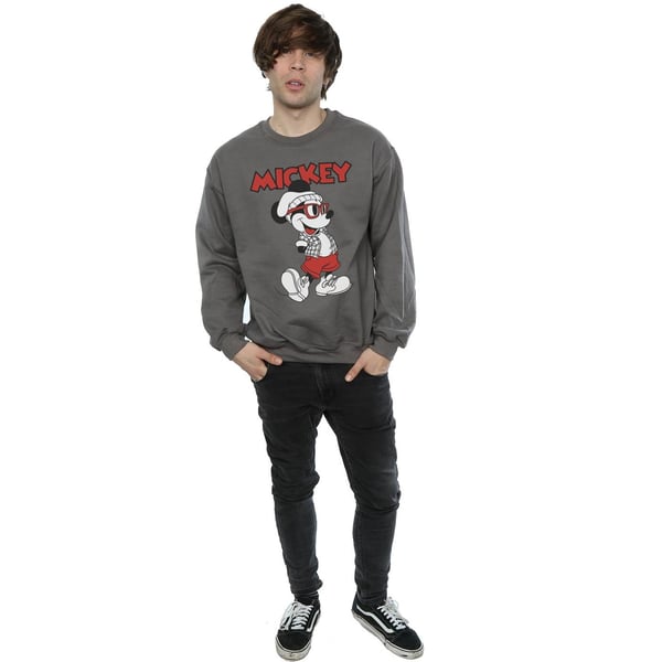 Disney Mens Mickey Mouse Hipster Sweatshirt
