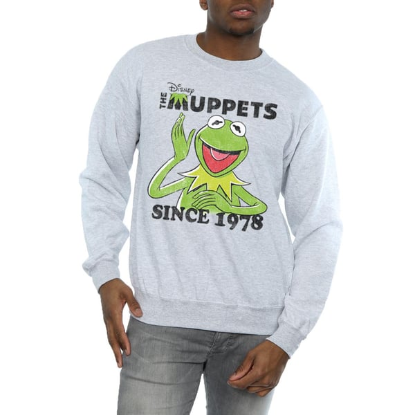 Disney Mens The Muppets Kermit Since 1978 Sweatshirt
